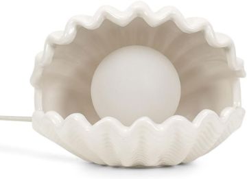 Show details for Ceramic Shell Shaped Pearl Table Lamp White Clam Light Bedside Bedroom LED Bulb Picture of Ceramic Shell Shaped Pearl Table Lamp White Clam Light Bedside Bedroom LED Bulb
