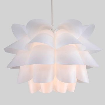 Show details for White Ceiling Light Shade Artichoke Design Pendant Easy Fit Lampshade Light Picture of White Ceiling Light Shade Artichoke Design Pendant Easy Fit Lampshade Light