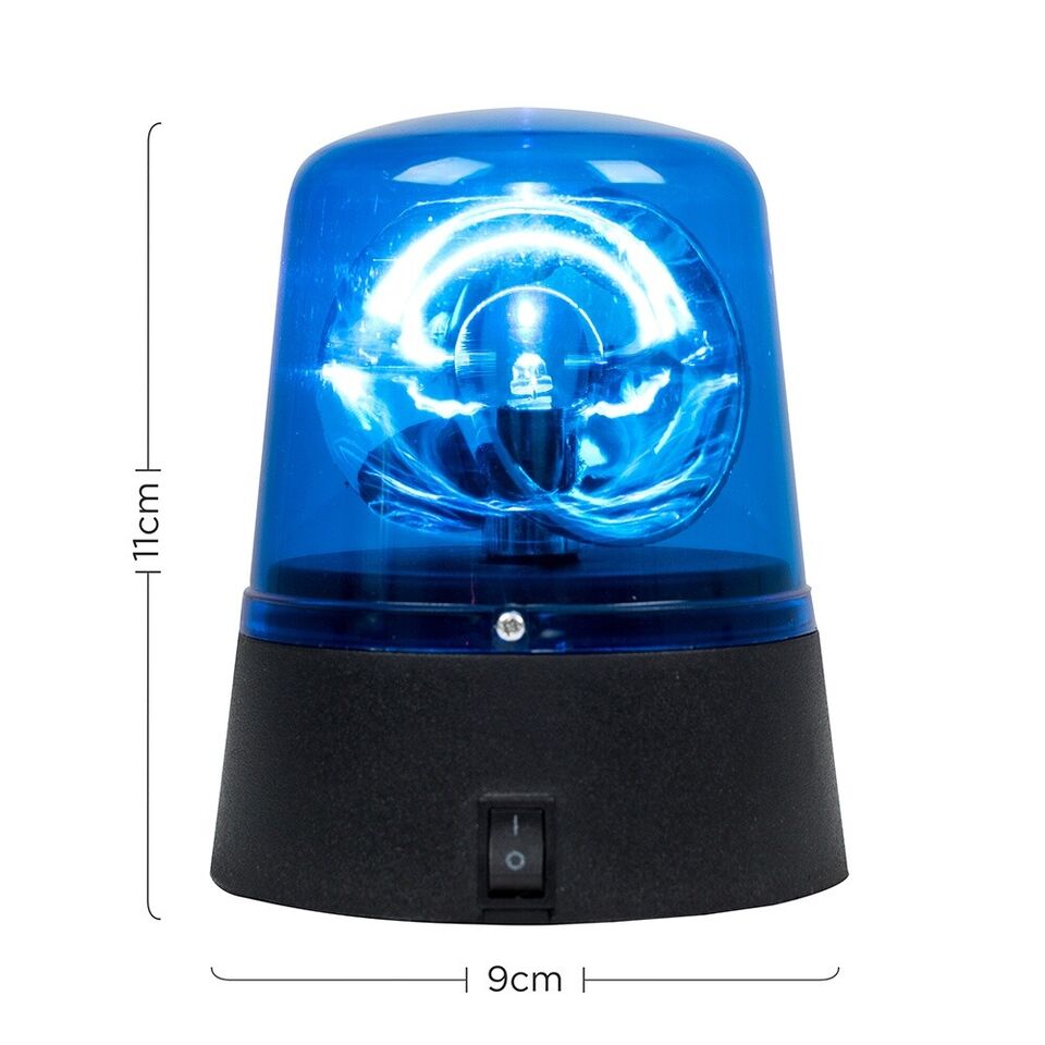 Blue LED Novelty Light Rotating Battery Operated Party Light Flashing ...