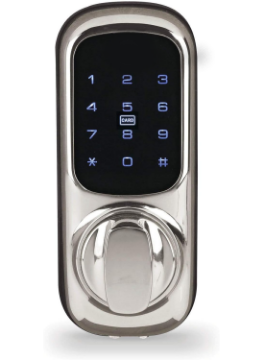 Show details for Keyless Connected Door Lock - Chrome - No Key Needed, Lock/Unlock with PIN Code, Key Tag, Key Fob, Key Card, Phone Tag Picture of Keyless Connected Door Lock - Chrome - No Key Needed, Lock/Unlock with PIN Code, Key Tag, Key Fob, Key Card, Phone Tag