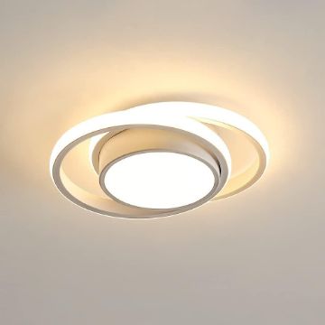 Show details for Modern Ceiling Light, 32W LED Ceiling Fixture 2350lm, Warm White 3000K, Round Ceiling Lamp for Bedroom Hallway Balcony Corridor Picture of Modern Ceiling Light, 32W LED Ceiling Fixture 2350lm, Warm White 3000K, Round Ceiling Lamp for Bedroom Hallway Balcony Corridor