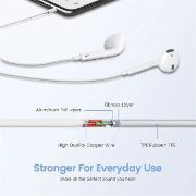 Picture of Lightning Earphones for iPhone HiFi Stereo Wired In-Ear Earbuds Built-in Microphone & Volume Control Compatible with iPhone 14/13/SE/12/11/XR/8/7/XS
