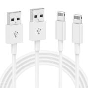 Picture of 1M iPhone Charger Cable, Lightning to USB Cable Lead 3 Foot, 2.4A Fast Charging Cable for iPhone 14 13 12 11 Pro Max XS XR X 8 7 6 Plus 5