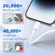 Picture of USB C to Lightning Cable iPhone Charger Cable Type C PD Fast Charger Data Lead Compatible with iPhone 14 13 12 11 Pro Max XS XR X