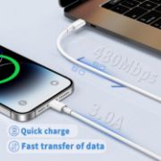 Picture of USB C to Lightning Cable iPhone Charger Cable Type C PD Fast Charger Data Lead Compatible with iPhone 14 13 12 11 Pro Max XS XR X