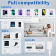 Picture of USB C to Lightning Cable iPhone Charger Cable Type C PD Fast Charger Data Lead Compatible with iPhone 14 13 12 11 Pro Max XS XR X