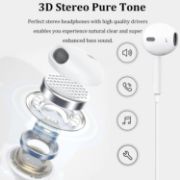 Picture of Lightning Earphones for iPhone – In-Ear Stereo Earbuds with Microphone & Volume Control – Compatible with iPhone 14/13/12/11/X/XS/8 – White