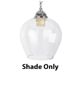 Picture of  Clear Glass Ceiling Pendant: Effortless Modern Elegance for Your Living Room