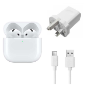 Picture of Apple AirPods (4th Generation) – Wireless with Active Noise Cancellation, Adaptive Audio, H2 Chip, and USB-C Charging Case