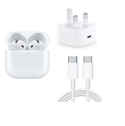 Picture of Apple AirPods (4th Generation) – Wireless with Active Noise Cancellation, Adaptive Audio, H2 Chip, and USB-C Charging Case