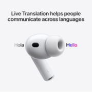 Picture of Apple AirPods Pro 3 Wireless Earbuds with ANC, Spatial Audio, Heart Rate Sensor, Live Translation & USB-C Charging
