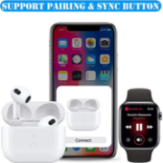 Picture of Charging Case Replacement Compatible with AirPods 3rd Generation, Wireless AirPods 3 Charger Case |White|