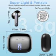 Picture of Bluetooth 5.4 Wireless Earbuds, HiFi Bass, 4 ENC Mics, 40H Playtime, IP7 Waterproof, USB-C