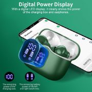 Picture of Bluetooth 5.4 Earbuds, 4 ENC Mics, HiFi Sound, 36H Playtime, LED Display, IP7 Waterproof (Green)