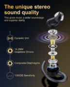Picture of Jesebang Wireless Earbuds – Bluetooth 5.3, ENC Mic, 40H Playtime, IP7 Sport Earhooks