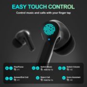 Picture of Wireless Earbuds Bluetooth 5.3, USB-C Earphones, HiFi Stereo, Deep Bass, CVC Noise Cancelling, 35H Playtime, LED Display, Water Resistant