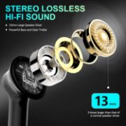 Picture of Wireless Earbuds Bluetooth 5.3, USB-C Earphones, HiFi Stereo, Deep Bass, CVC Noise Cancelling, 35H Playtime, LED Display, Water Resistant