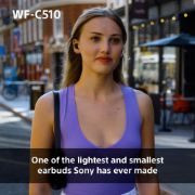 Picture of Sony WF-C510 Wireless Earbuds, Multipoint, Ambient Sound, IPX4, 22H Battery, Black