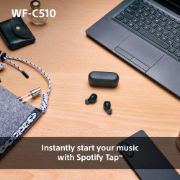 Picture of Sony WF-C510 Wireless Earbuds, Multipoint, Ambient Sound, IPX4, 22H Battery, Black