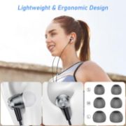 Picture of Blukar In-Ear Earphones with Mic, Noise Isolation, HD Sound, Compatible with iPhone, Android, MP3