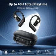 Picture of OHAYO Open Ear Bluetooth Headphones, ENC Mic, 40H Playtime, IPX6, Sports Earhooks, Clear Calls
