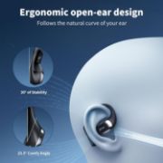 Picture of OHAYO Open Ear Bluetooth Headphones, ENC Mic, 40H Playtime, IPX6, Sports Earhooks, Clear Calls