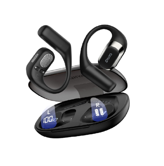 Picture of OHAYO Open Ear Bluetooth Headphones, ENC Mic, 40H Playtime, IPX6, Sports Earhooks, Clear Calls