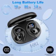 Picture of Wireless Sport Earbuds 2026, Bluetooth 5.4, Deep Bass, ENC Noise Cancelling, 50H Playtime, IPX7, Earhooks