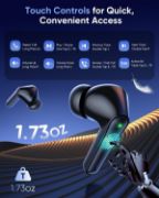 Picture of Wireless Earbuds Bluetooth 5.4, 4 ENC Mics, 48H Playtime, LED Display, IPX7 Waterproof, Deep Bass Stereo for Running, Gym & Gaming (Black)