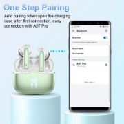 Picture of Wireless Bluetooth 5.4 Earbuds, HiFi Stereo Deep Bass, 4 ENC Mics, 40H Playtime, Dual LED Display, IPX7 Waterproof, Green