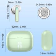 Picture of Wireless Bluetooth 5.4 Earbuds, HiFi Stereo Deep Bass, 4 ENC Mics, 40H Playtime, Dual LED Display, IPX7 Waterproof, Green