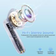 Picture of Wireless Bluetooth 5.4 Earbuds, HiFi Stereo Deep Bass, 4 ENC Mics, 40H Playtime, Dual LED Display, IPX7 Waterproof, Green