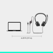 Picture of Logitech H390 Wired USB Headset, Stereo PC/Laptop Headphones, Noise Cancelling Mic, In-Line Controls, Chromebook Compatible, Black