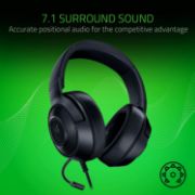 Picture of Razer Kraken X Lite Wired Gaming Headset, Ultralight 230g, Surround Sound, Cardioid Mic, 3.5mm for PC, PS4/PS5, Xbox, Switch, Black