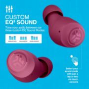 Picture of JLab Go Air Pop+ True Wireless Earbuds Bluetooth In-Ear Headphones 35H Playtime USB-C Charging Case EQ3 Sound Dual Connect Mic Dark Pink
