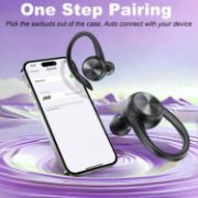 Picture of Wireless Earbuds 60H Playtime LED Display Earhooks HiFi Bass Bluetooth 5.3 Sports Earphones USB-C