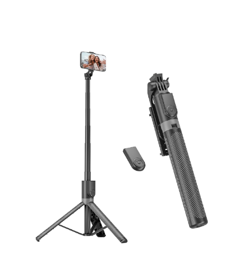 Picture of 180cm Phone Tripod & Selfie Stick with Remote, Aluminum Stand for iPhone/Android