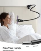 Picture of Lamicall Gooseneck Phone Holder with Clamp, Flexible 360° Desk Mount for iPhone & Android