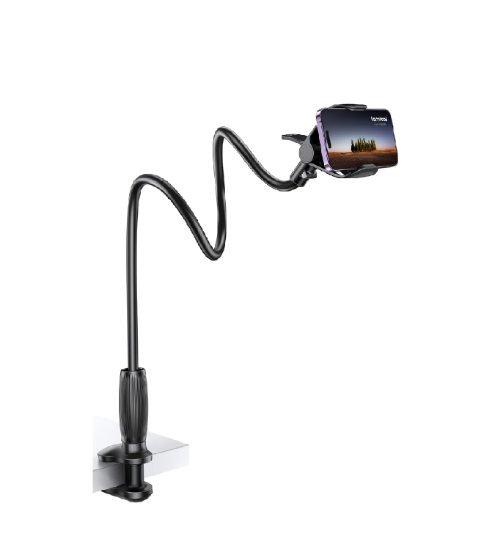 Picture of Lamicall Gooseneck Phone Holder with Clamp, Flexible 360° Desk Mount for iPhone & Android