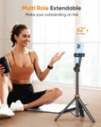 Picture of Vimose 62” Phone Tripod & Selfie Stick with Remote, Extendable Travel Tripod Stand for iPhone & Android Smartphones
