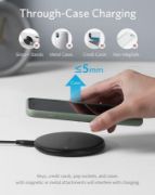 Picture of Anker PowerWave Wireless Charger Pad, 10W Qi Fast Charging for iPhone 17–12, Samsung & AirPods (No Adapter)