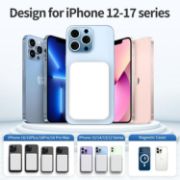 Picture of 5000mAh Wireless Magnetic Power Bank, 15W Fast USB-C Portable Charger for iPhone 17–12 Series, Lightweight Design