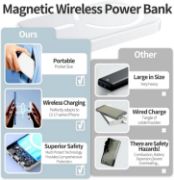 Picture of 5000mAh Wireless Magnetic Power Bank, 15W Fast USB-C Portable Charger for iPhone 17–12 Series, Lightweight Design