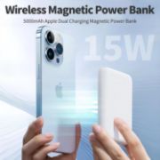 Picture of 5000mAh Wireless Magnetic Power Bank, 15W Fast USB-C Portable Charger for iPhone 17–12 Series, Lightweight Design