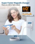 Picture of Magnetic Wireless Fast Charger for iPhone 17–12 & AirPods, MagSafe Charging Pad with LED & Dual Ports