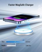 Picture of Magnetic Wireless Fast Charger for iPhone 17–12 & AirPods, MagSafe Charging Pad with LED & Dual Ports