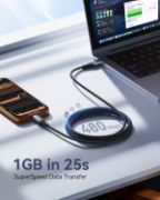 Picture of INIU 2m USB-C Fast Charging Cable, Braided USB-A to USB-C for iPhone 17–15, Samsung S25 S24, Pixel & iPad