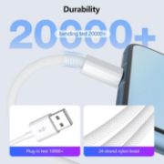 Picture of 2-Pack 1.8M USB-A to USB-C Charger Cable for iPhone 17/16/15 Pro Max, AirPods, iPad & More