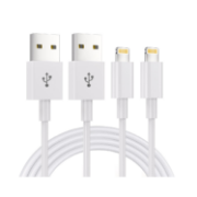 Picture of 2-Pack 1.8M Apple MFi Certified Lightning to USB Cable 6FT Fast Charging iPhone Charger for iPhone 14/13/12/11 & iPad