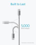 Picture of Anker USB-C to USB-C Cable 2-Pack 1.8M Nylon 60W Fast Charging for iPhone 17/16/15, MacBook, iPad & Samsung